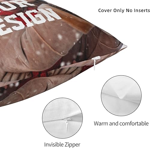 Miniatura 4 de Fundas de almohada personalizadas con imagen fotográfica, fundas de almohada personalizadas de 18 x 18 pulgadas, tamaño estándar, Día de la Madre,