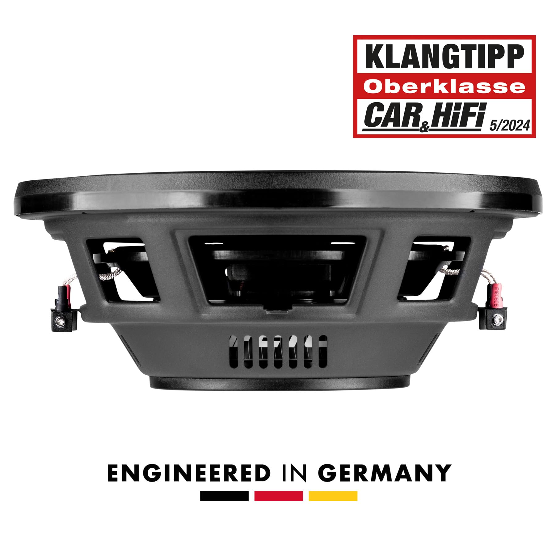 ETON PW 10 Flat – Druckvoller, Flacher 25 cm / 10 Zoll Langhub Subwoofer, Bass fürs Auto, Tiefton Lautsprecher mit Ferritmagnet, 2 x 2 Ohm Doppelschwingspule, 2 x 300 Watt