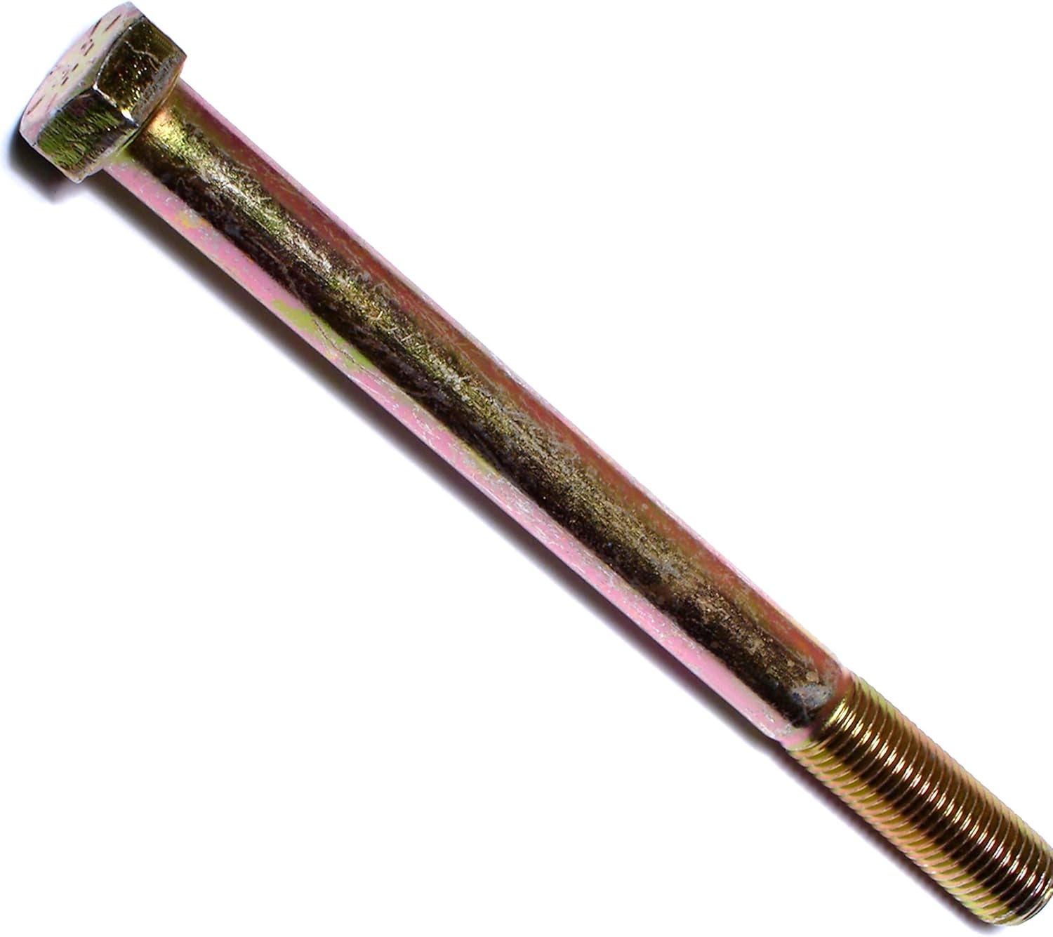 Hard-to-Find Fastener 014973253295 Grade 8 Fine Hex Cap Screws, 7/16-20 x 5, Piece-10, Yellow