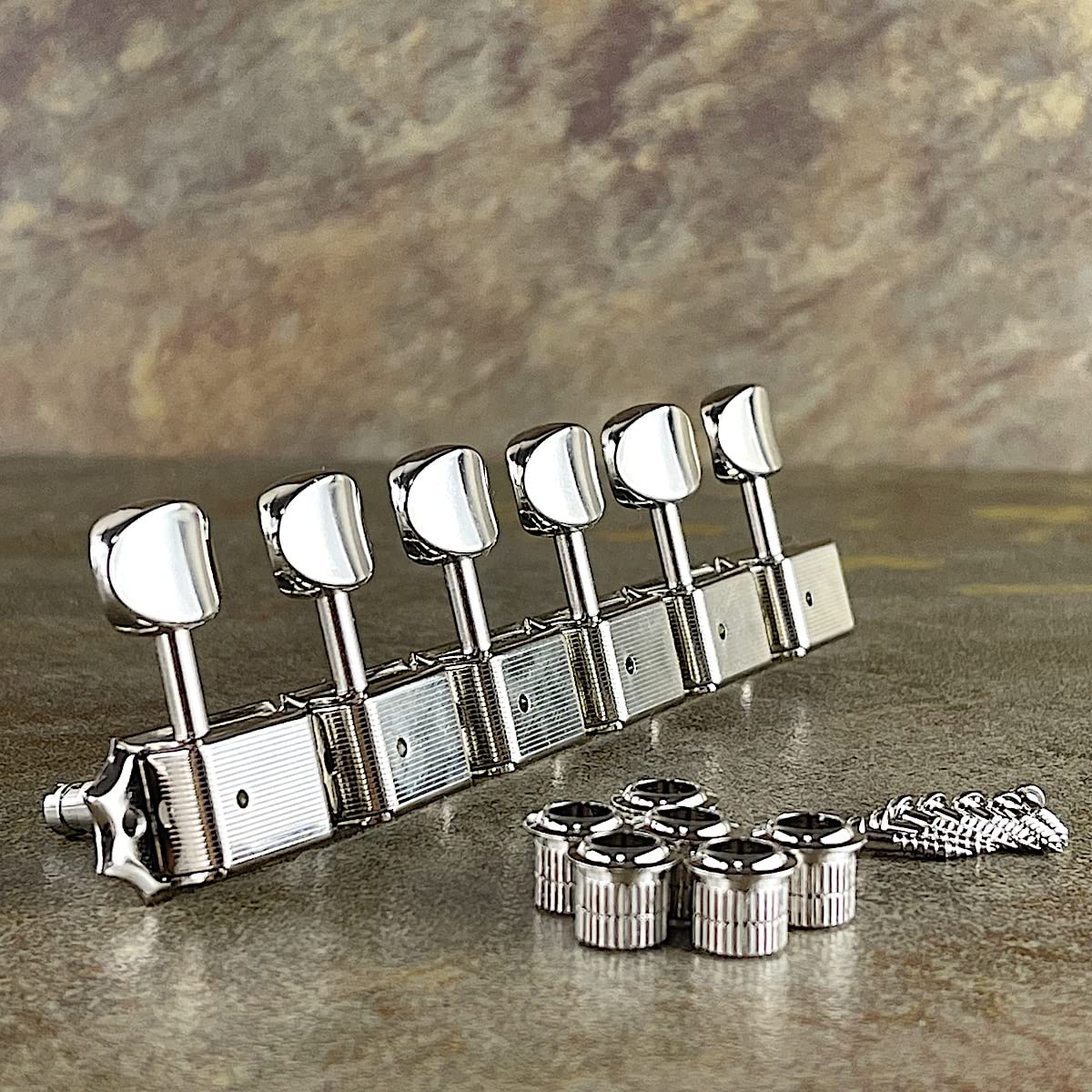Gotoh Locking Tuners SD91-MG 6 In-Line Vintage Style Tuning Pegs Electric and Acoustic Guitar Machine Heads Nickel product thumbnail 6