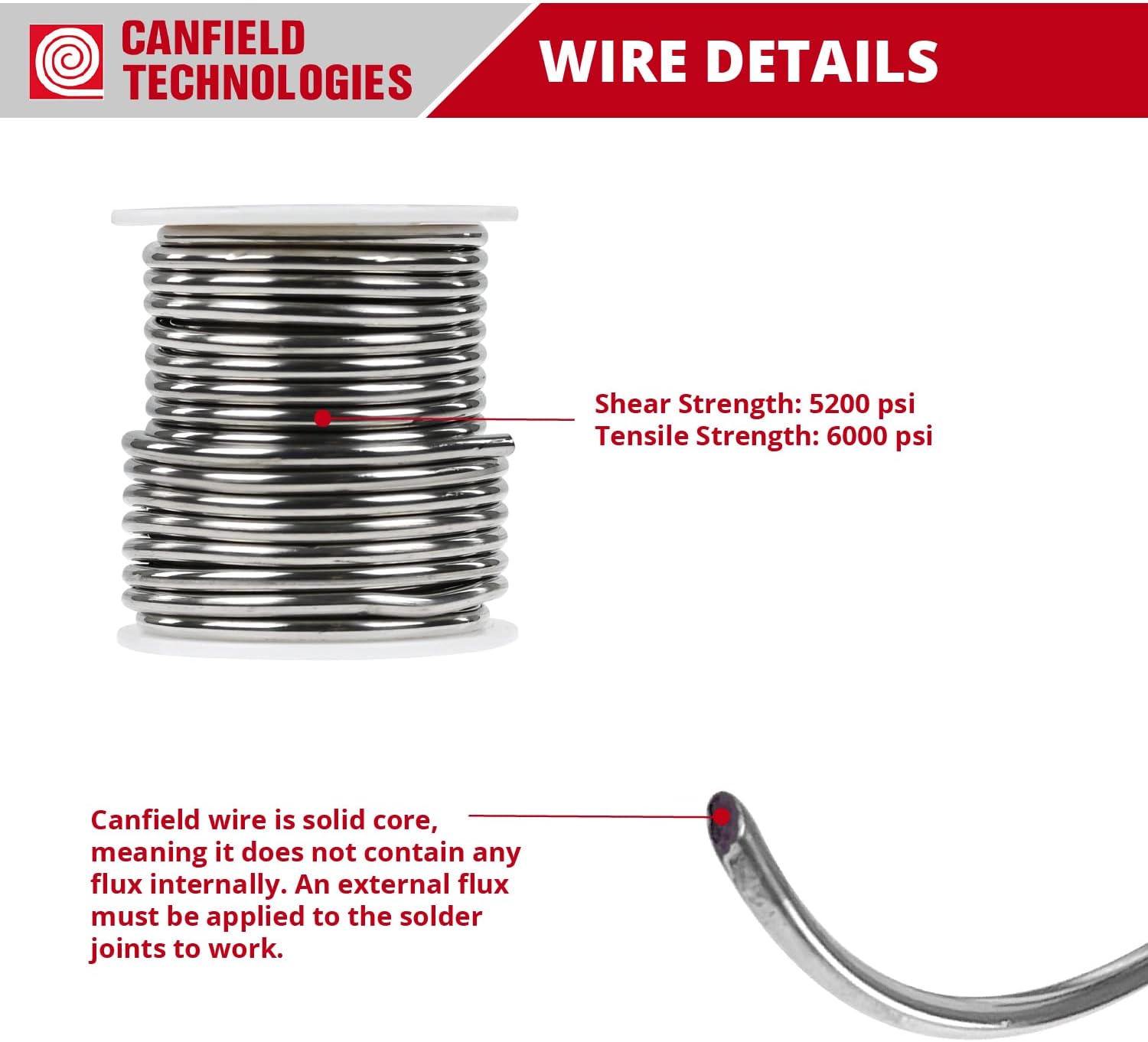 Canfield 50/50 solder for stained glass 1 Lb Spool