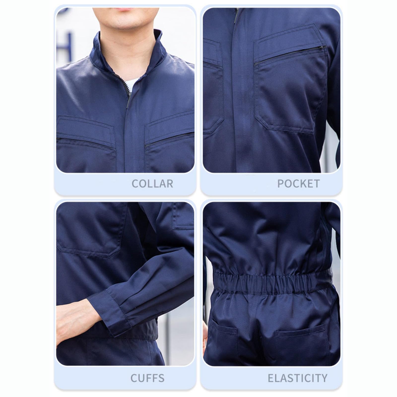 Vêtements De Travail Personnalisés Printemps Automne, Uniformes D'usine pour Hommes, Combinaisons Multi-Poches pour Atelier, Veste De Travailleur Personnalisée