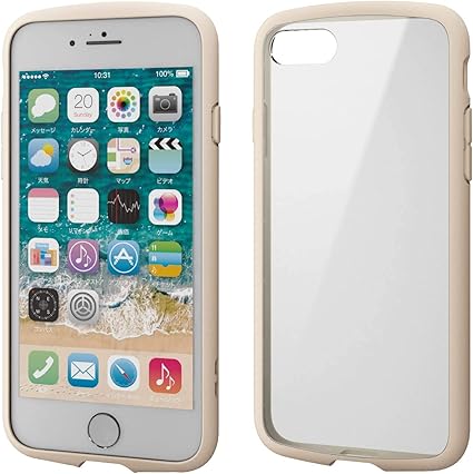 Amazon エレコム Iphone 8 Iphone 7 ケース 耐衝撃 フレーム Tough Slim Lite 背面クリアタイプ アイボリー Pm A17mtslfciv エレコム 家電 カメラ