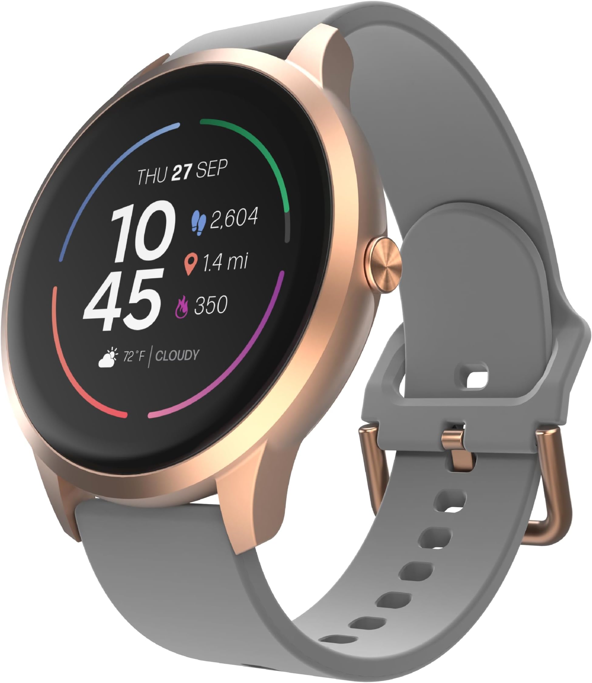 iTouch TP4R01-C04 New Sport 4 Series Unisex Smartwatch, Rosegold/Grey