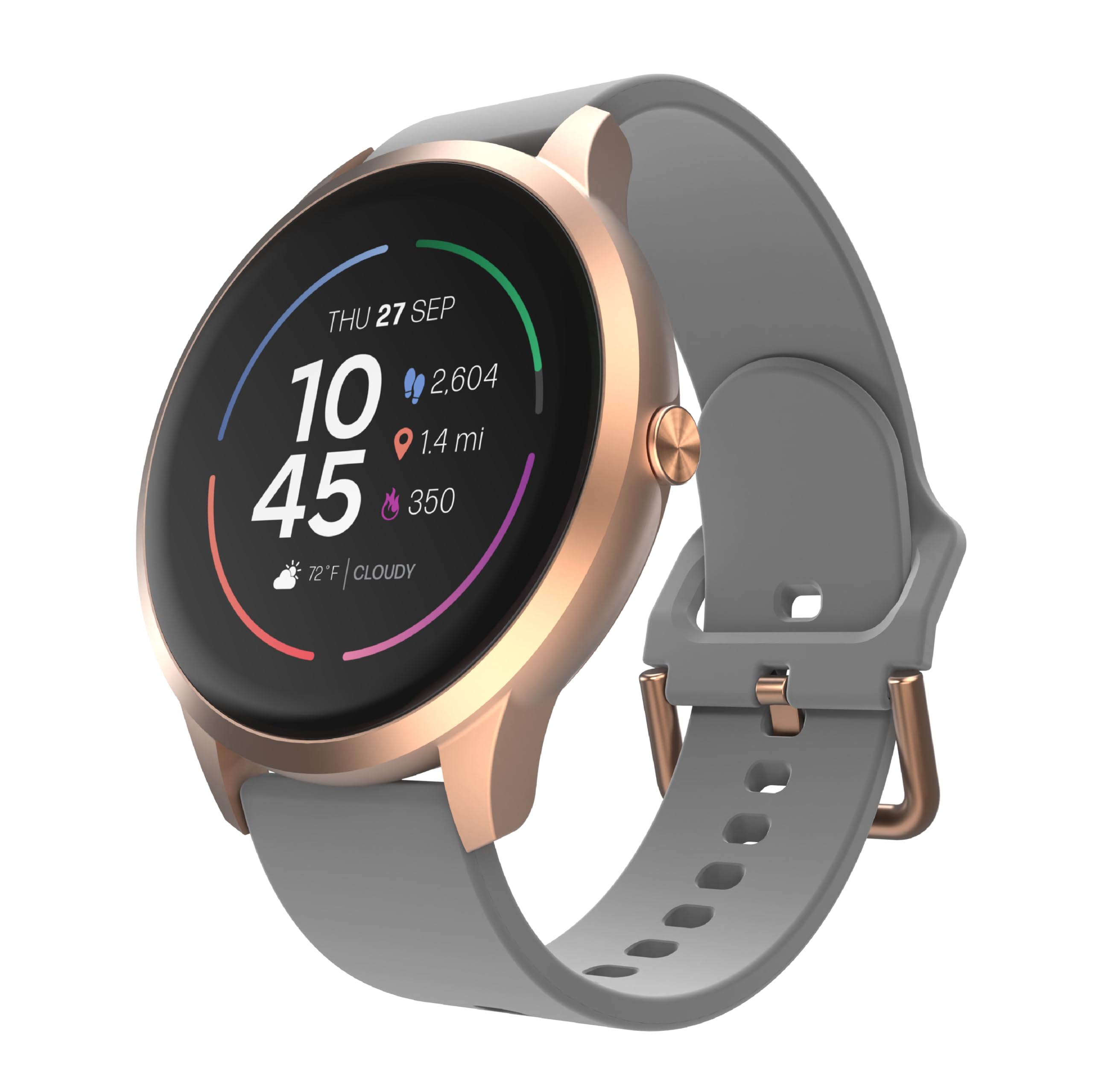 TP4R01-C04 New Sport 4 Series Unisex Smartwatch, Rosegold/Grey