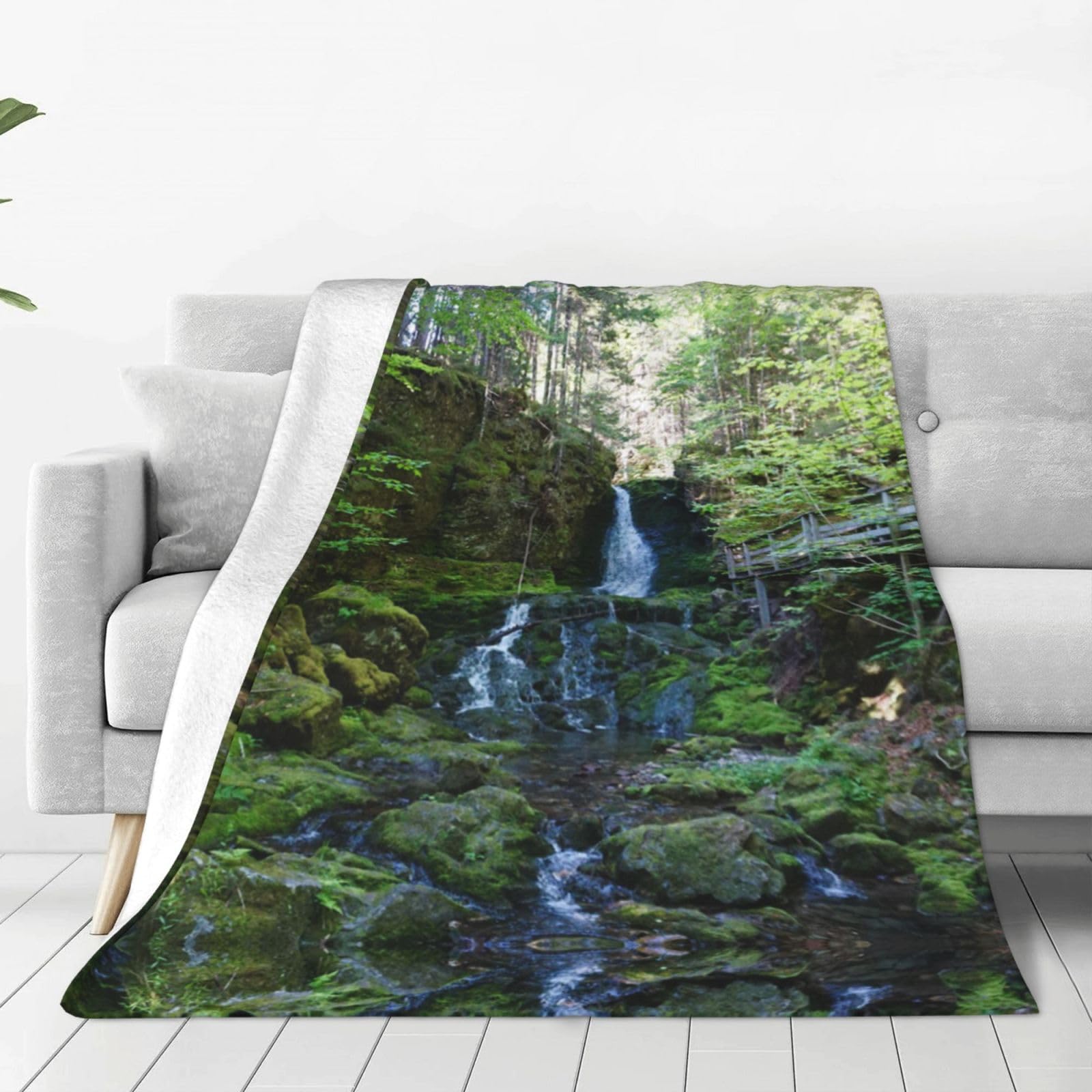 Couverture micropolaire super chaude 152x127cm plaid flanelle lit