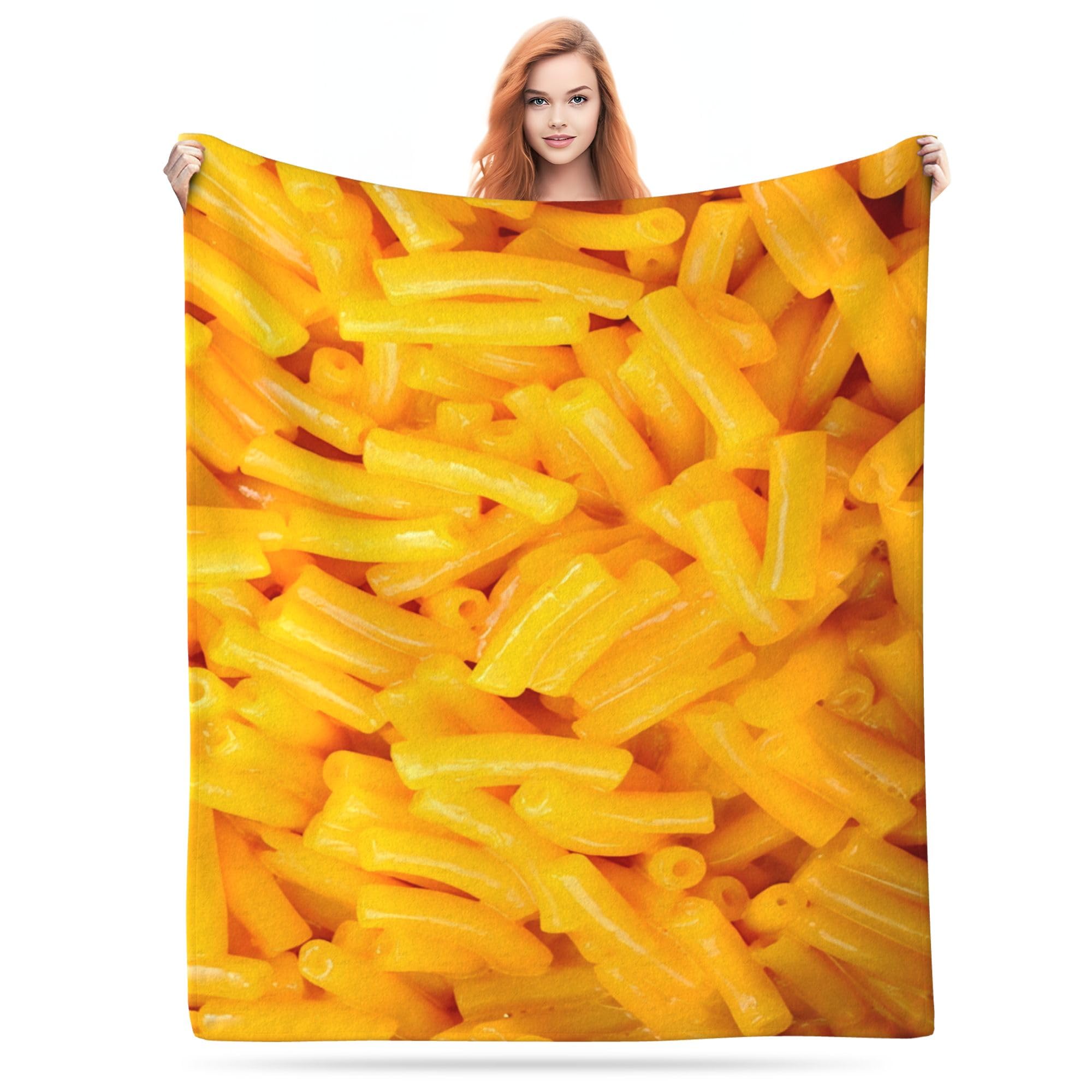 Plaid flanelle macaroni 3D chaud couverture hiver lit salon