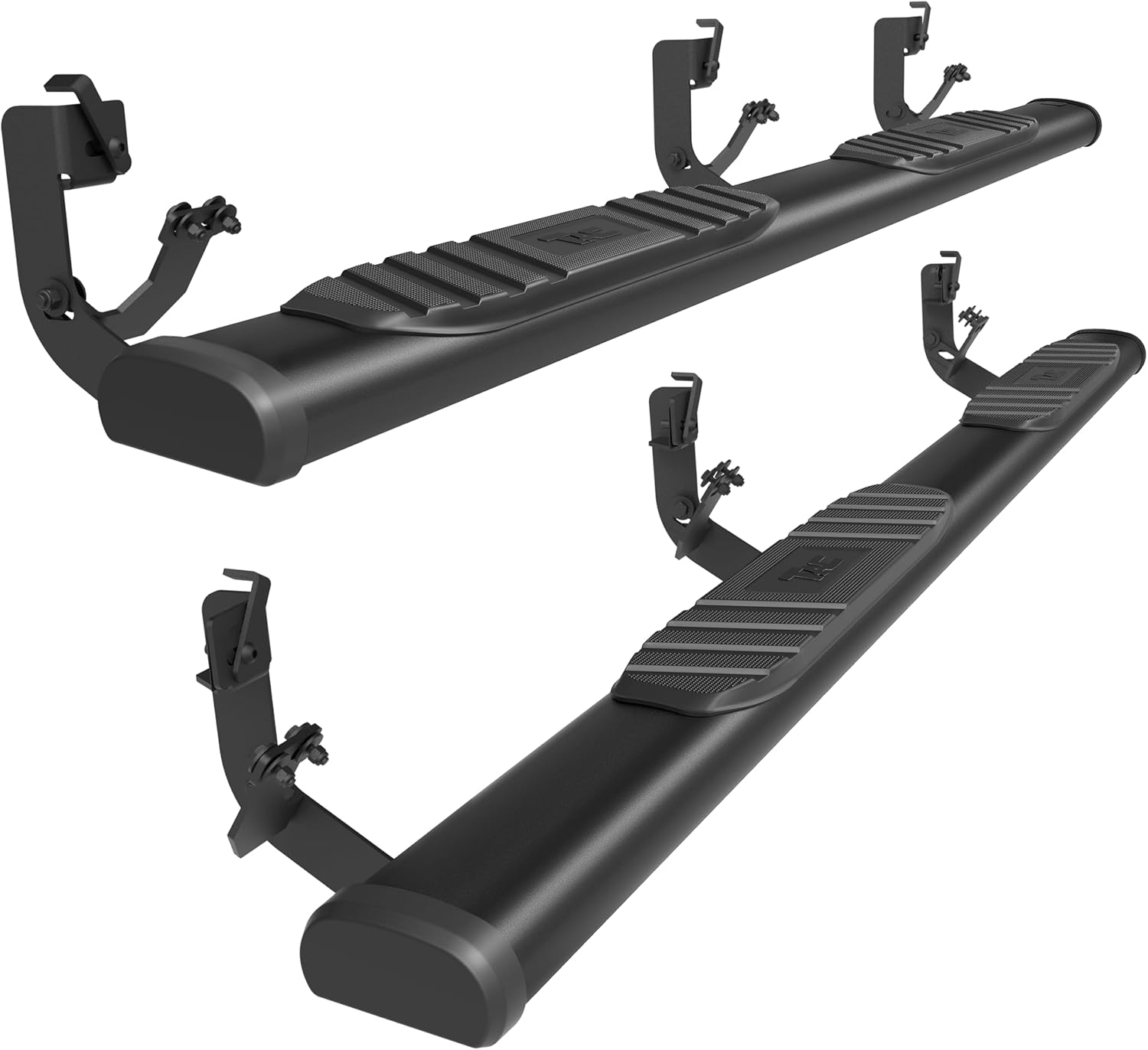 TAC Arrow Side Step Running Boards Compatible with 2009-2018 Ram 1500 Quad Cab|2019-2024 Ram 1500 Classic Pickup 5" Truck Aluminum Texture Black Step Rails Nerf Bars Lightweight Accessories 2Pcs