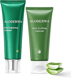 Aloderma Set de limpiador de aloe, 2 piezas -...