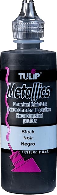 I Love To Create 17373 Tulip Dimensional Fabric Paint, Black