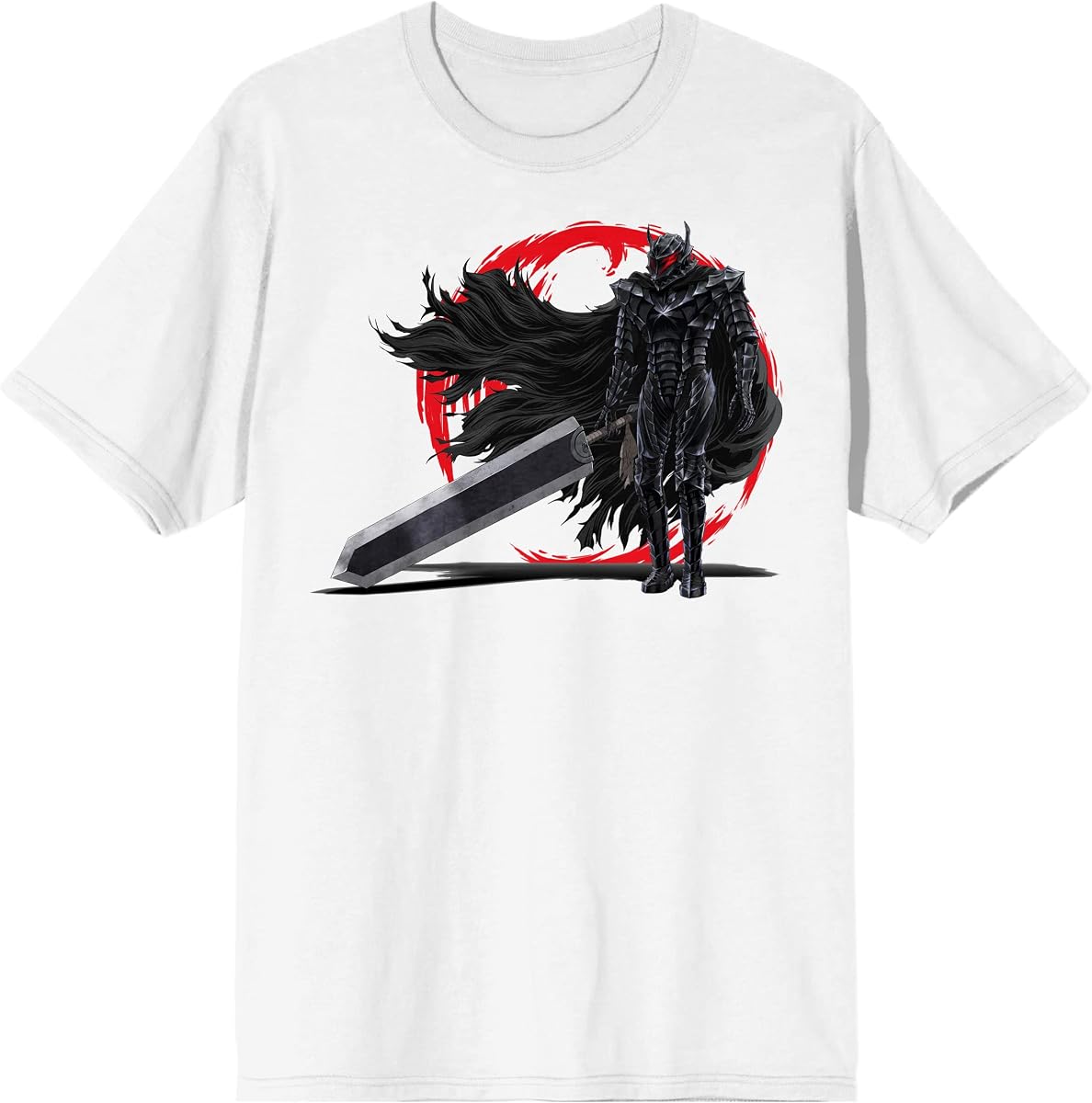 Camiseta anime Berserk Guts - Hombre - Blanco - Gráfico