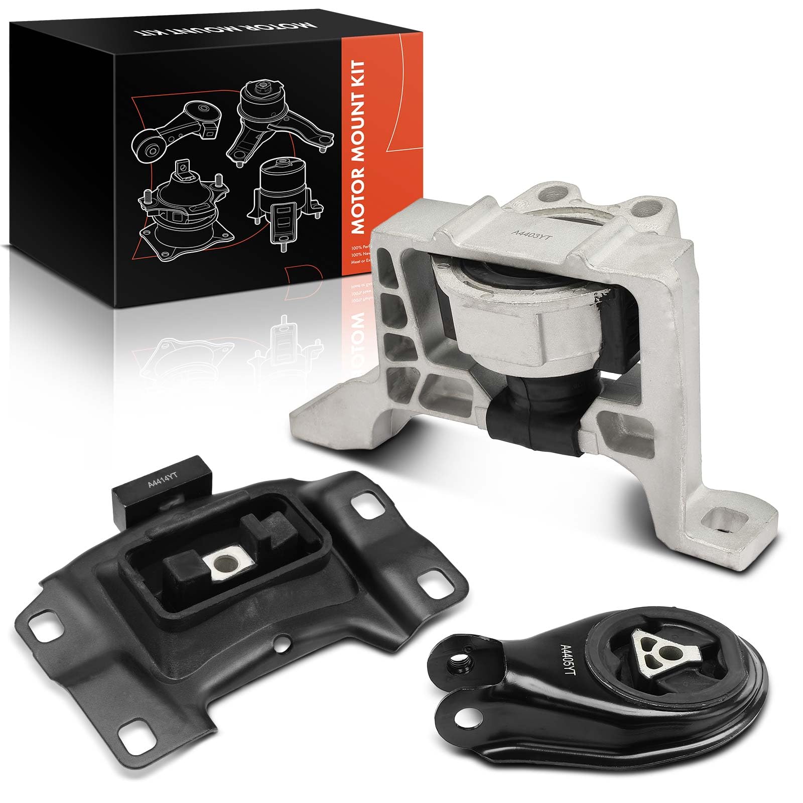 Frankberg 3x Supporto motore Supporto cambio Trasmissione automatica | BCM439060D; Compatibile con: 3 Saloon BL, 5 CW, 3 BL, Saloon BK, 3 BK