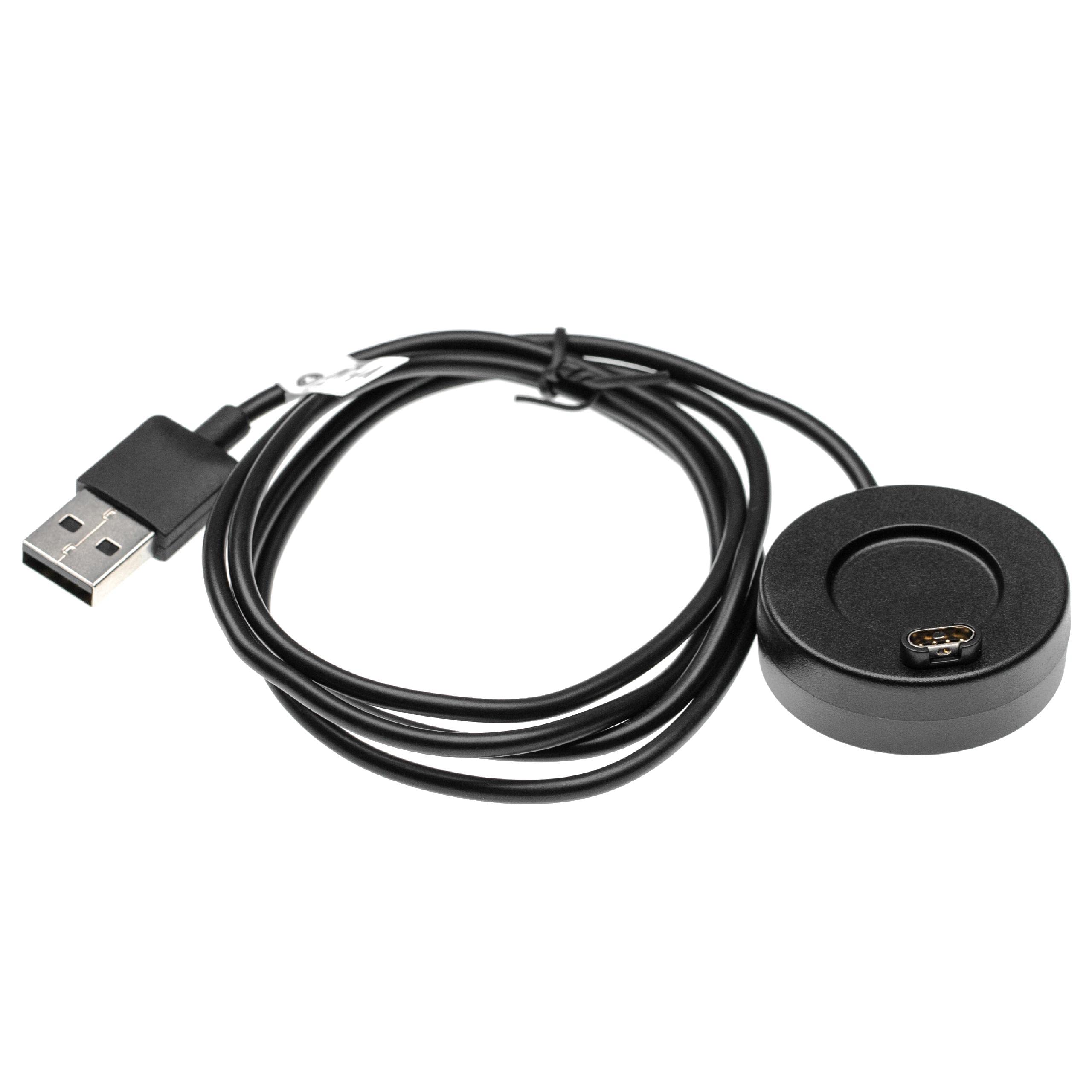 Vhbw Cavo Di Ricarica USB Per Garmin Vivoactive HR – Stazione Di Ricarica, Lunghezza 100 Cm, Nero - 3