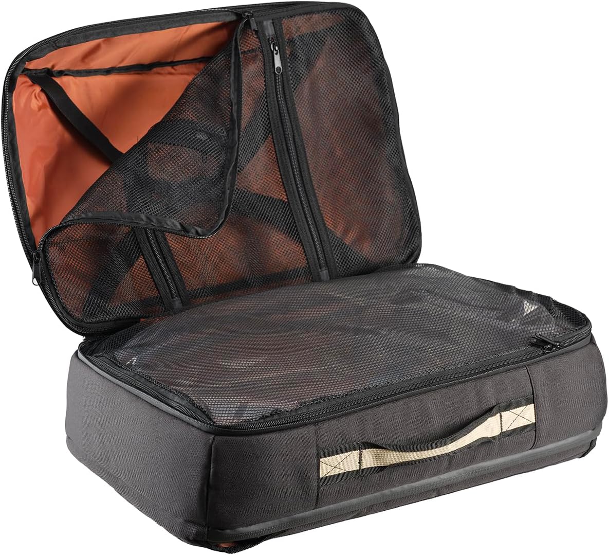Caribee Atlas RPET Carry-On Backpack, 38L 50x32x23cm (20x12x9inch) 1kg, Black