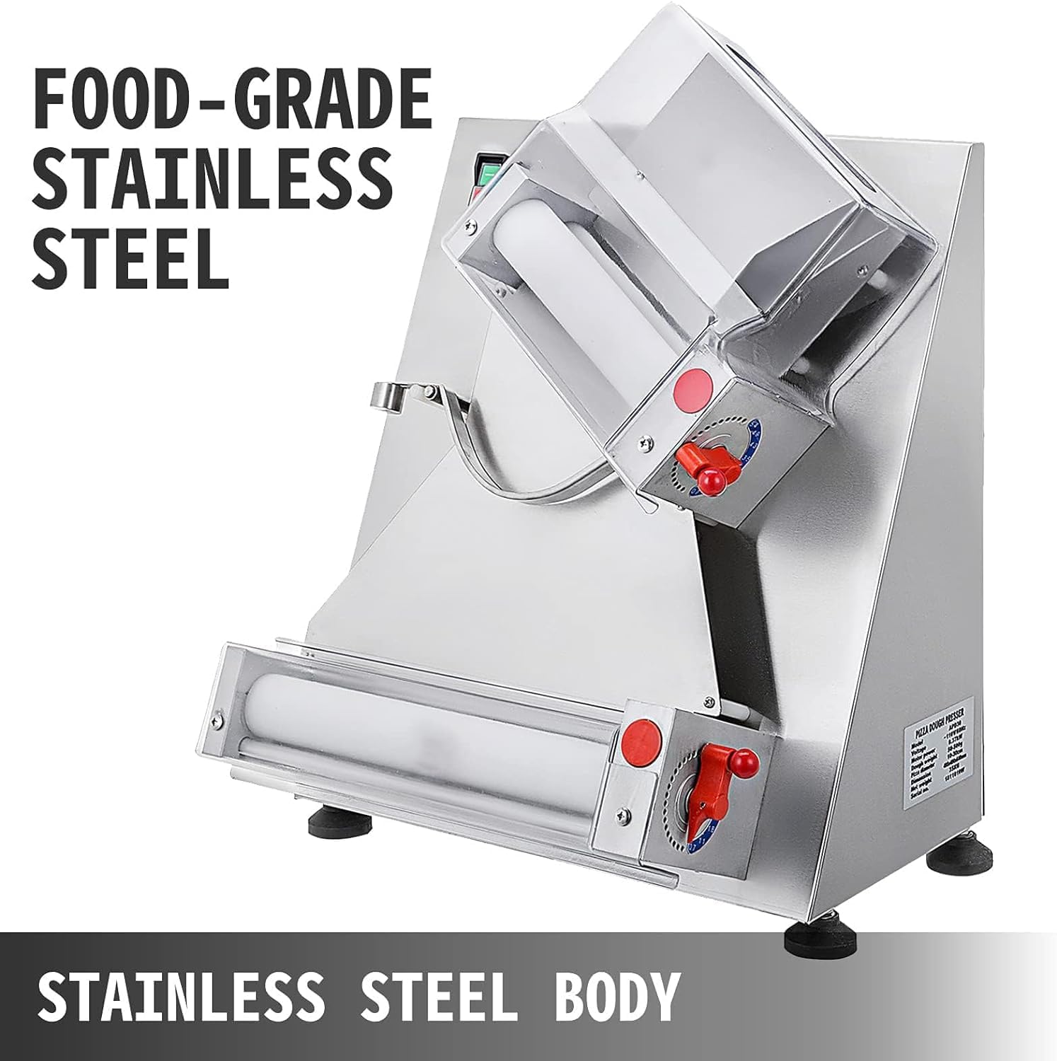 COYEUX Sfogliatrice a rulli per Pasta per Pizza da 600 W, pressa Automatica per Pasta da 30 cm, Produce 260 pizze in 1 Ora, per arrotolare Pizza e Torte di Impasto Vario