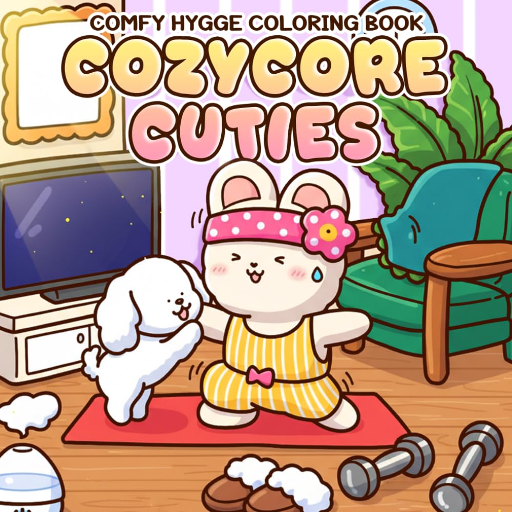 Cozycore Cuties Coloring Book: Comfy Coloring Pages for All Ages with Charming Characters and Hygge Moments for Enjoying Peaceful Creative Escape