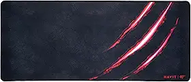 Havit Mouse Pad Grande 70 X 30 Cm Gamer, Hv-MP861, Movimento Suave e Preciso, Costurado, Preto