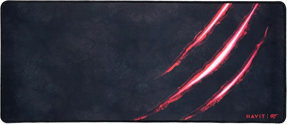 Havit Mouse Pad Grande 70 X 30 Cm Gamer, Hv-MP861, Movimento Suave e Preciso, Costurado, Preto