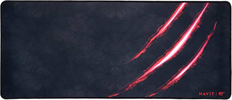 Havit Mouse Pad Grande 70 X 30 Cm Gamer, Hv-MP861, Movimento Suave e Preciso, Costurado, Preto