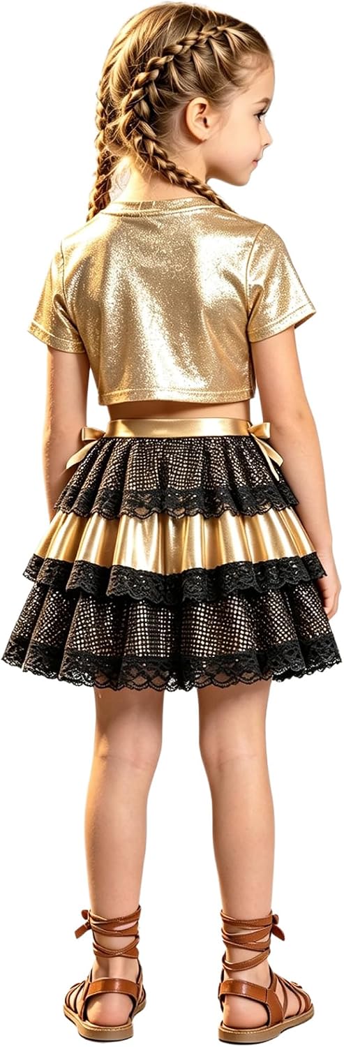Jugaoge Girls Y2k Skirts Disco Costume Y2k Bottom Jazz