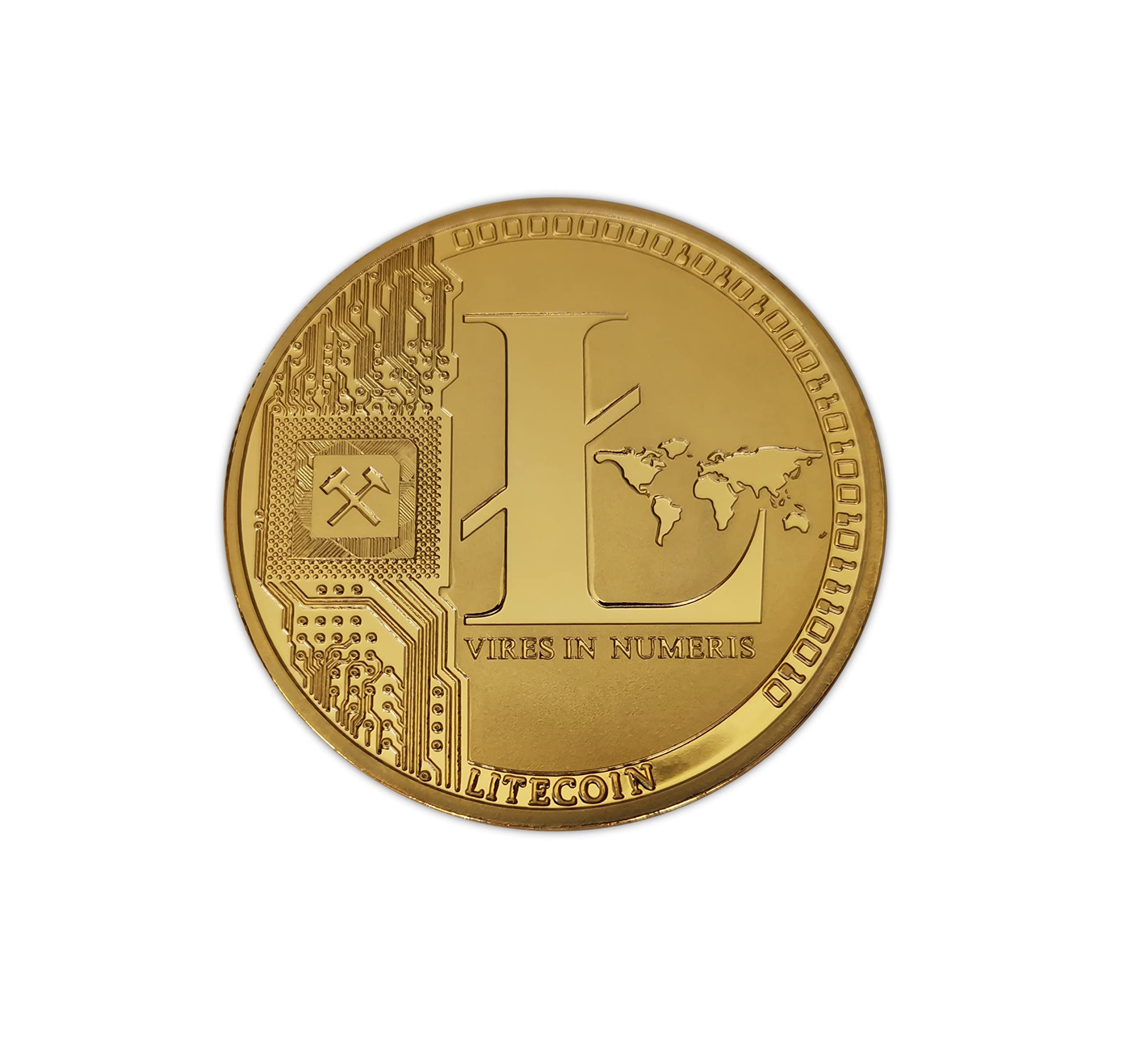 Eillwin Litecoin Crypto Great Gold Color Coin collectible & commemorative souvenir