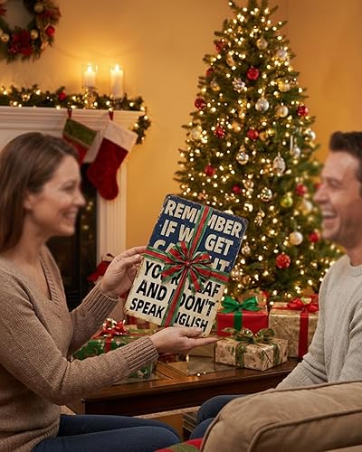 Miniatura 5 de Cartel de metal divertido para decoración de pared con texto en inglés "Remember If We Get Caught", placa de póster de arte retro para hombre,