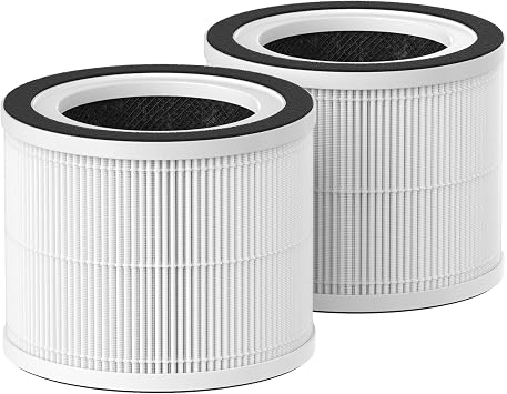 2 Pack True HEPA Replacement Filter for HIMOX H06 & Afloia Gala Air Purifiers, 3-Stage Filtration with Activated Carbon