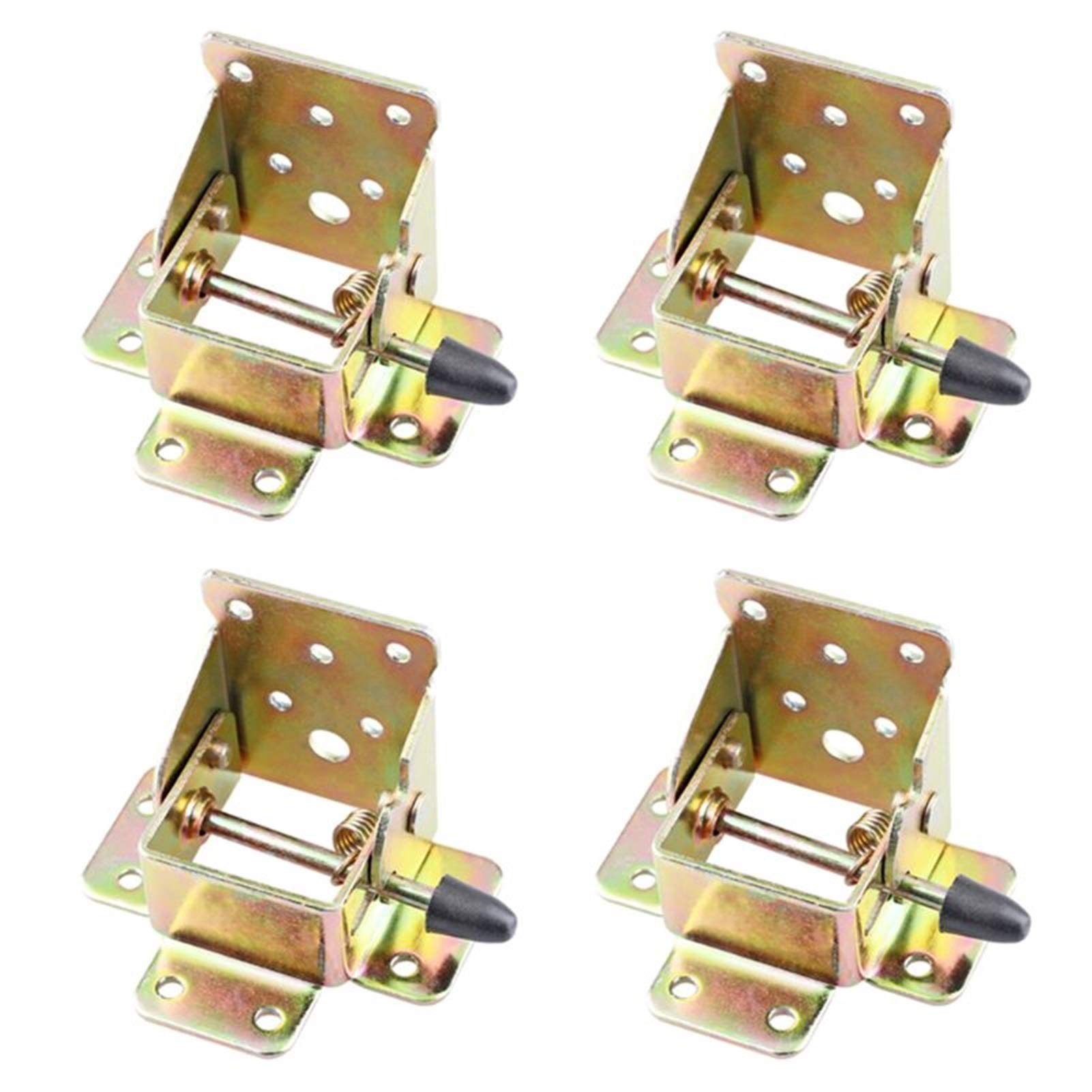 4Pcs/Set Iron Locking Folding Table Chair Leg Bracket Hinge ，Self-Lock Foldable Hinges，Furniture Hardware Accessories