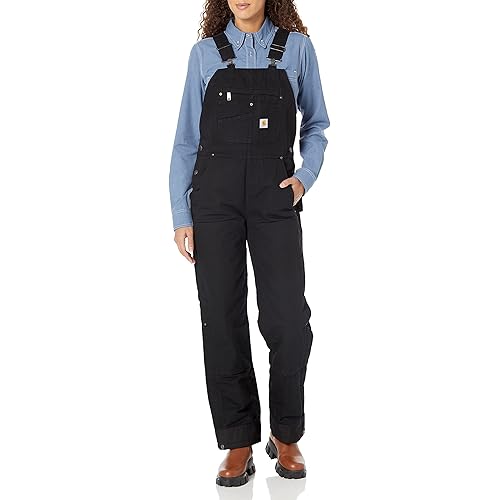 Carhartt Women's Relaxed Fit Washed Duck Insulated Bib Overall