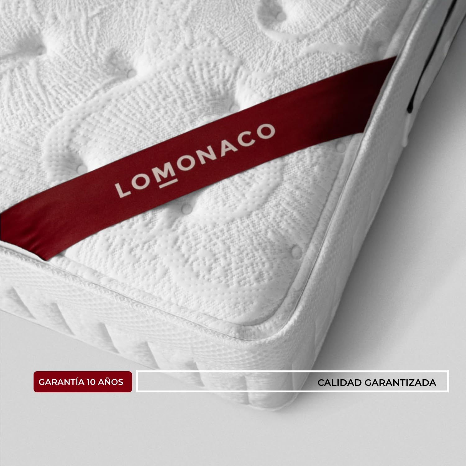 Colchón Natura Gold de LOMONACO 135 x 190 cm | Núcleo de Muelles Ensacados | Capa Viscoelástica Adaptable | Tejido Transpirable y Fibra Termorreguladora | Altura 26 cm
