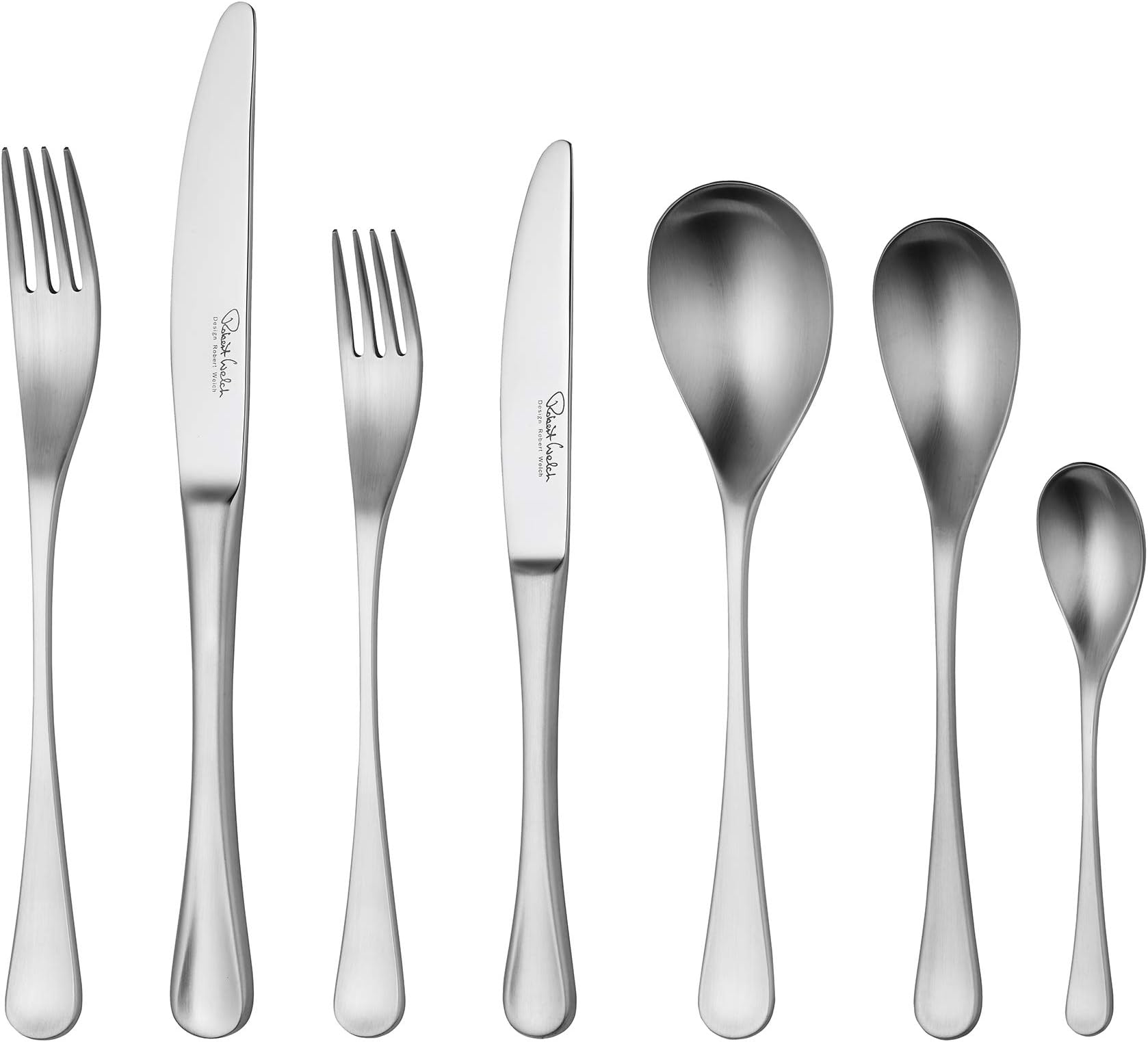 Robert Welch ROBSA1099L/7 RW2 Satine 7-Piece Place Setting, Stainless Steel