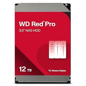 【中古品】ウエスタンデジタル3.5インチHDD　3TB×4台 Amazon | Western Digital 12TB WD Red Pro NAS 内蔵ハード
