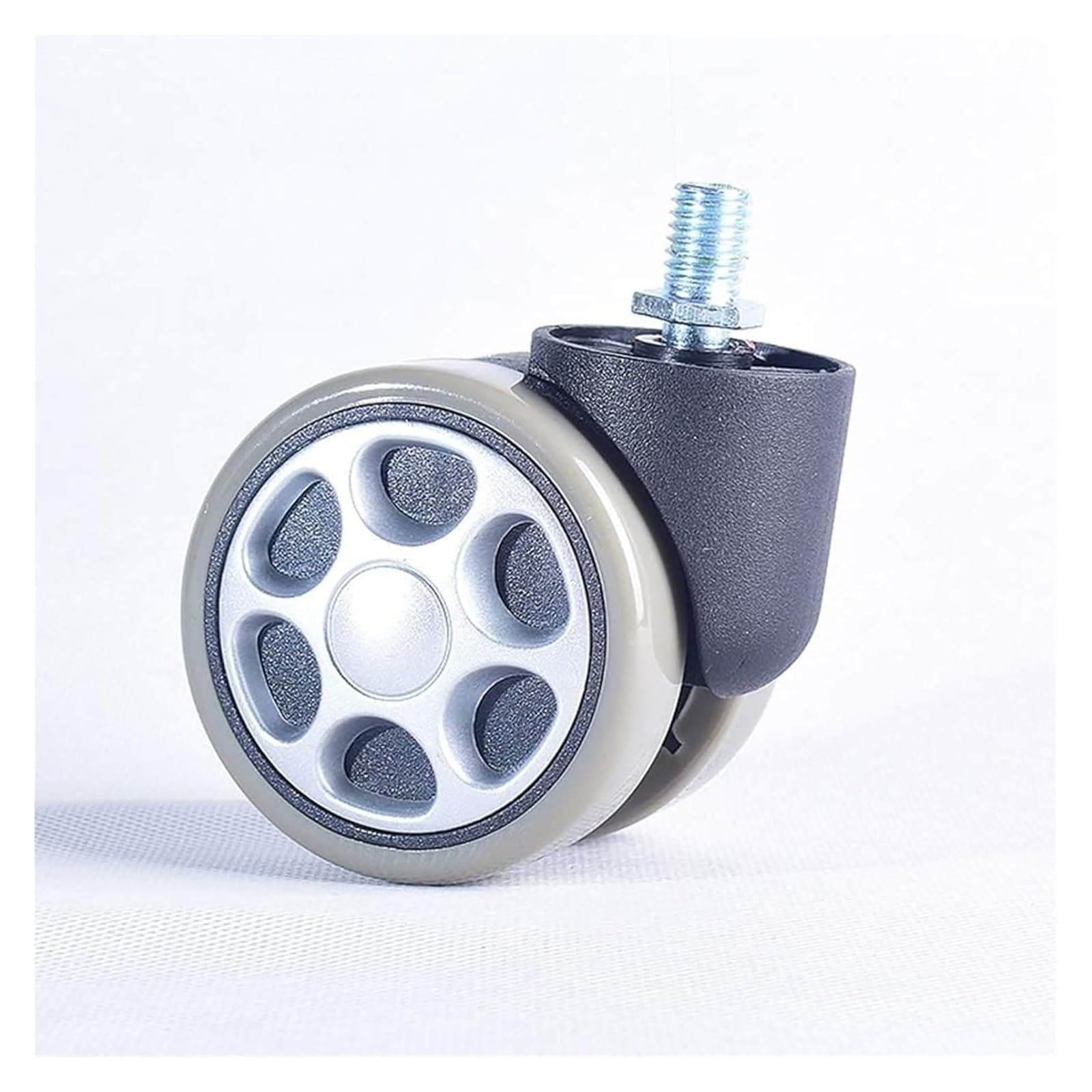 Ruedas Silla Oficina Ruedas para sillas de Oficina Rueda giratoria for Muebles Ruedas de Repuesto de 60 mm Ruedas silenciosas con Rosca M10 5 × for Pisos Duros