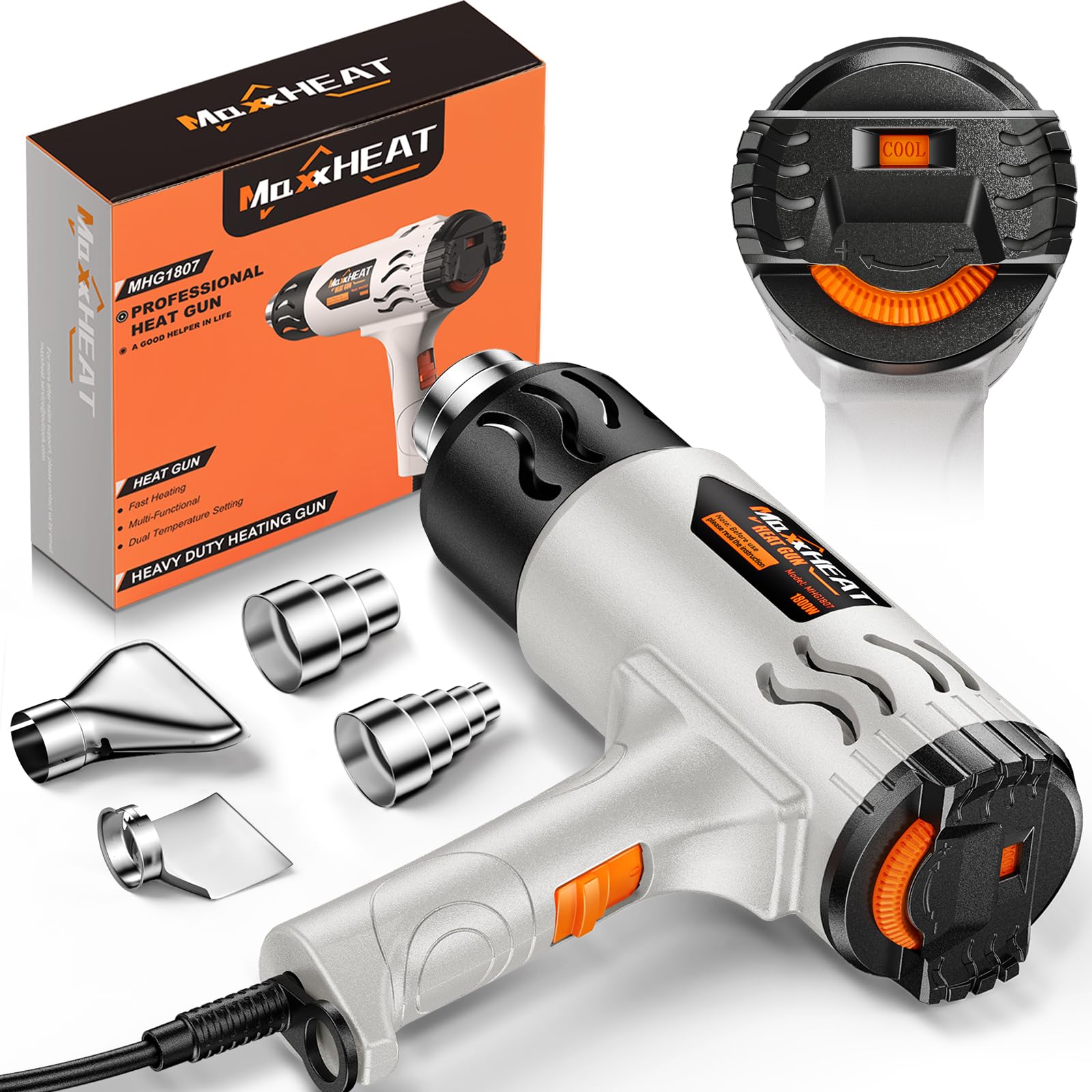【美品】PREMIUM RELEASE 　WARM & COOL GUN Heat Gun - Newly Upgraded Cool Mode 100℉~1200℉ with Dual