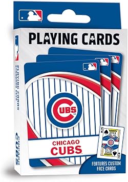 MasterPieces Officially Licensed MLB Chicago Cubs Playing Cards - 54 Card Deck for Adults