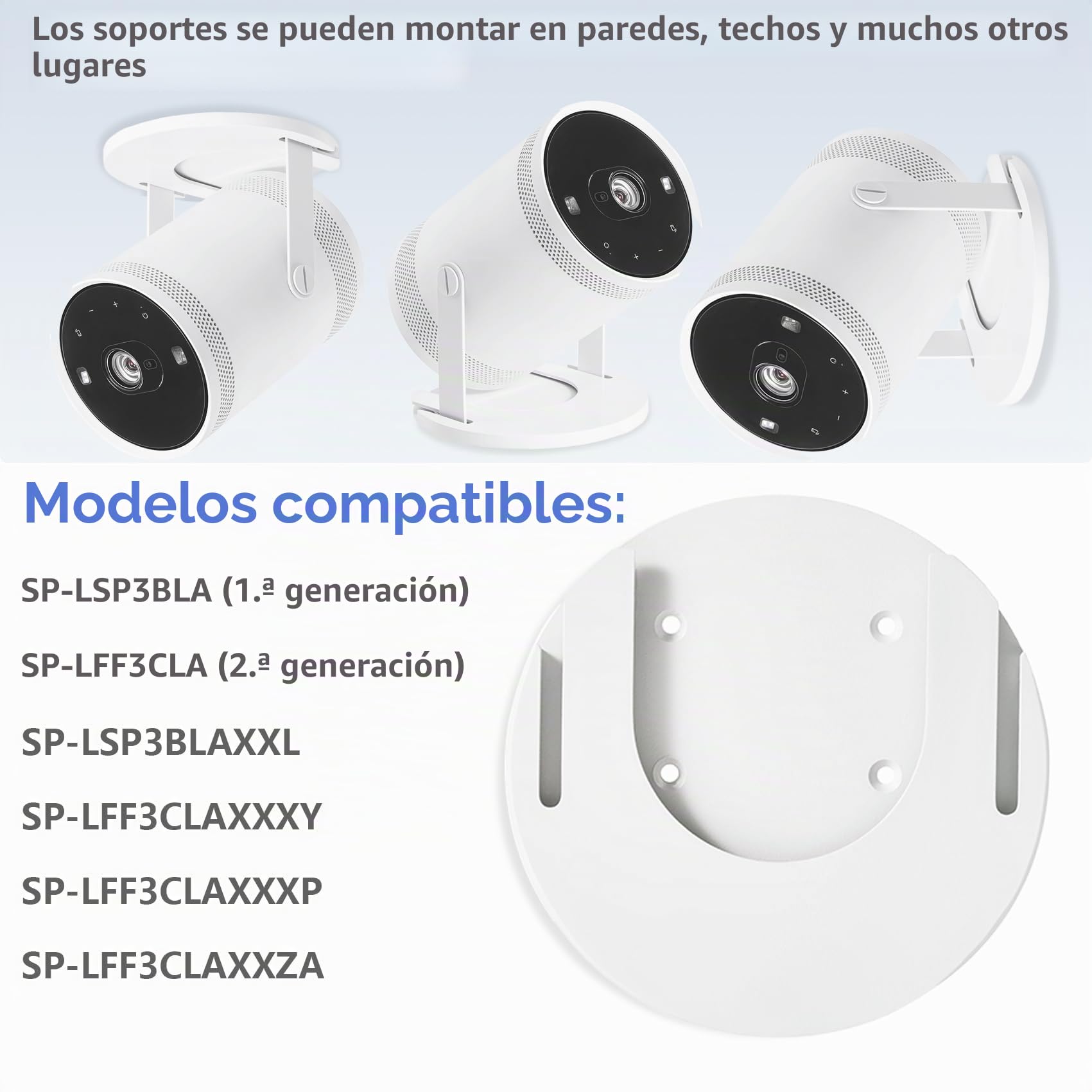 freestyle - Soporte de pared para Samsung Freestyle proyector, accesorios