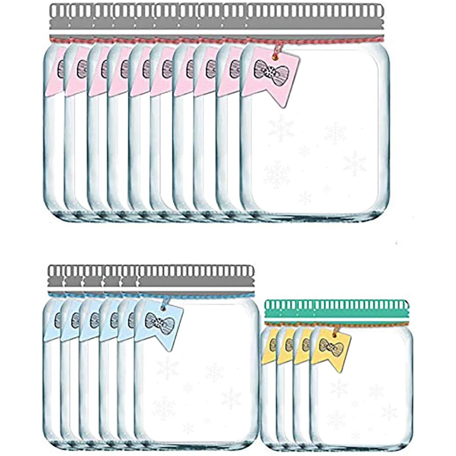 Enkrio 20 Pcs Mason Jar Bags Portable Food Saver Storage Bags Reusable Snack Bags Food Storage Snack Sandwich Zipper Storage Bags leakproof Snack bag for Kitchen Camping Picnic Organizer Travel