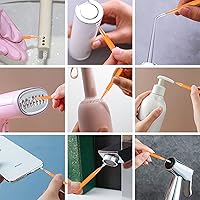 Vista 5 de Limpiador de cabezal de ducha, cepillos de limpieza para cabezal de ducha, boquilla de ducha, púas de eliminación de obstrucciones, cepillos