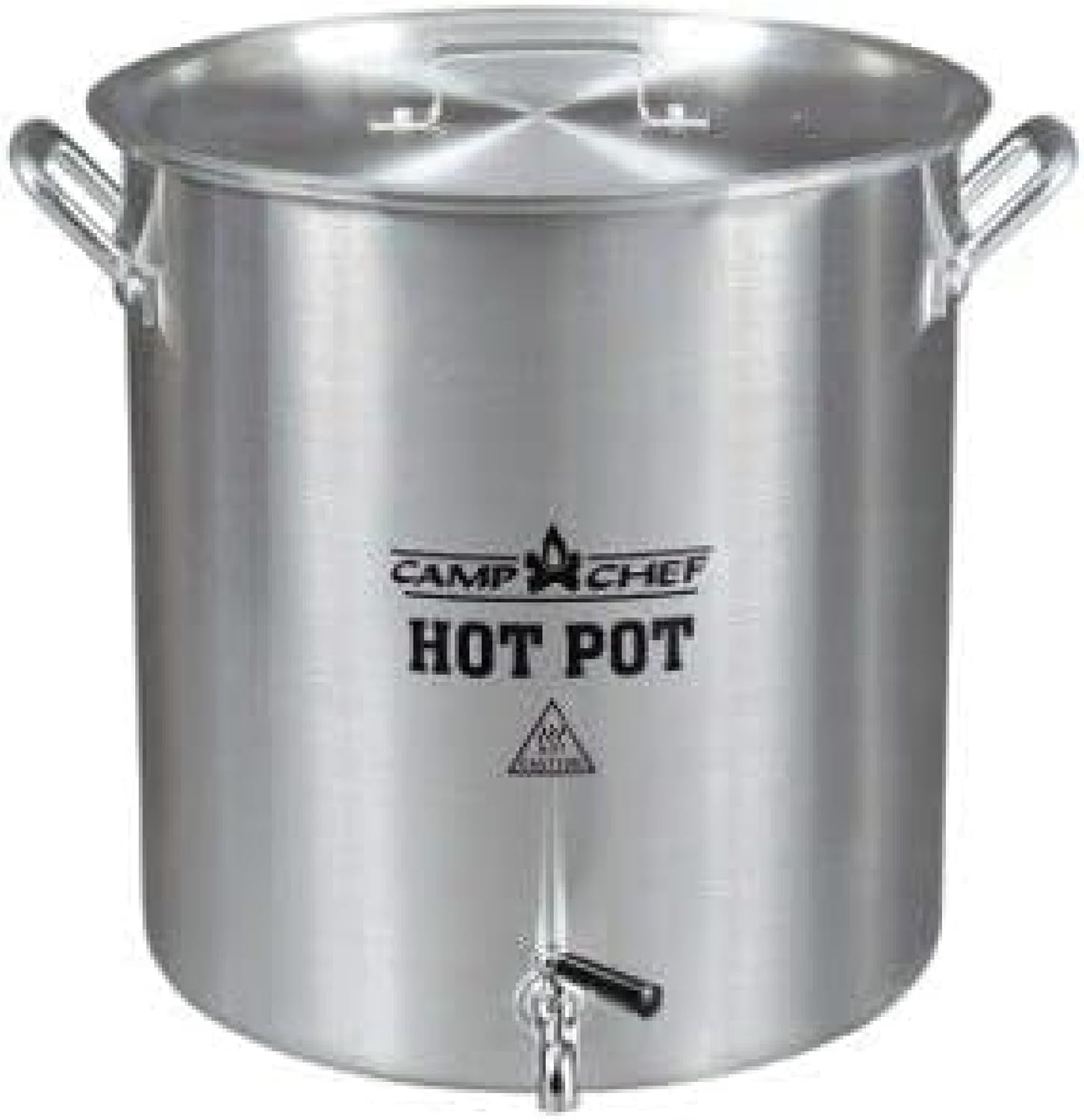 Camp Chef Aluminum Hot Water Pot - For Hot Chocolate & Hot Apple Cider - Hot Water Storage with a Spigot for Dishes - Easy-to-Serve Hot Beverage Dispenser - 32 Quart Pot - About 120 Servings