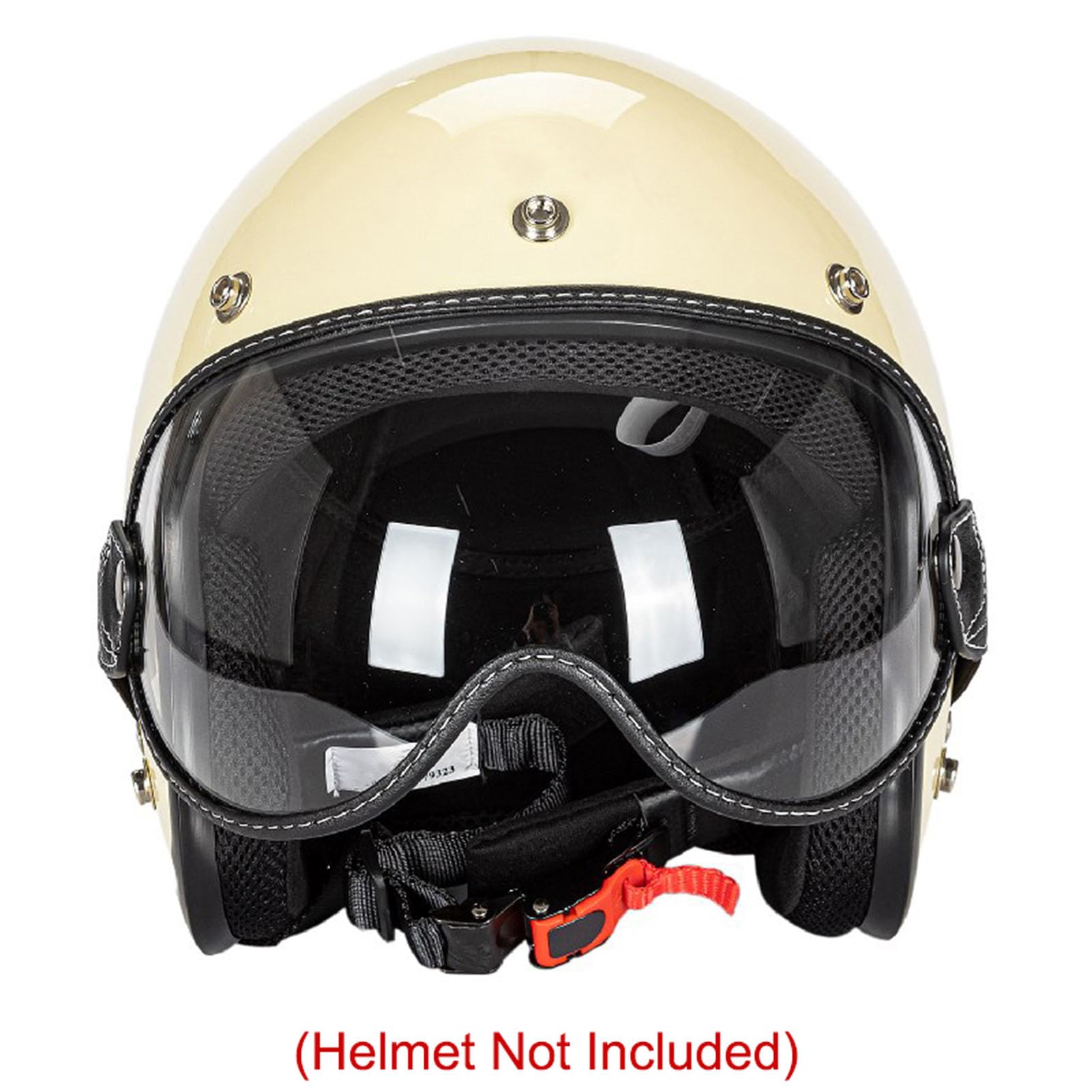 Giovanesse Occhiali Polvere per Caschi, Occhiali Antivento Motociclistici Retrycle con Obiettivi PC Off Off Road Racing Goggles per Uomini Donne, 20x15x6cm (Trasparente)
