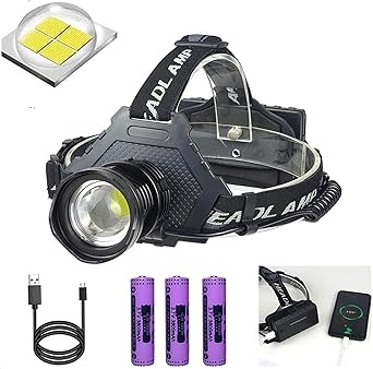 Amazon Co Jp ヘッドライト Ledヘッドランプ 最新超高輝度xhp70 5モード 明るい 内蔵pse認証 3本充電式バッテリー 出力機能点灯時間90 調整可能 防災 登山 夜釣り作業 長時間型 黒 スポーツ アウトドア
