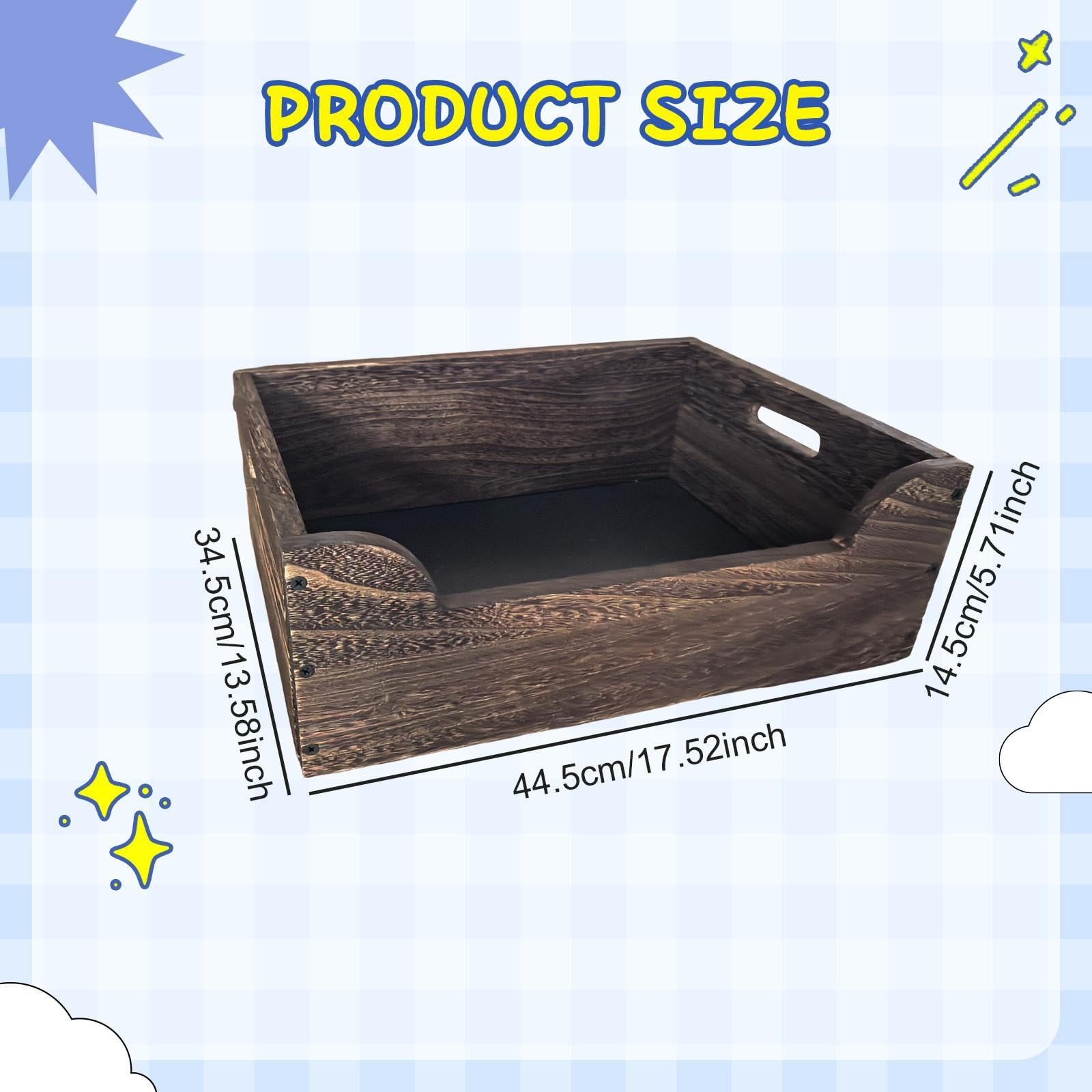Katzentoilette aus Holz, halbgeschlossen, 44 x 34 x 14 cm, Ecktoilette für kleine und große Katzen unter 15 kg