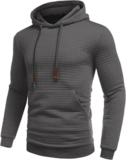 Hasagimol Men's Hoodie Slim Fit Pullover Spring Long Sleeve with Hood Jogging Hooded Pullover Colour Block Hoodie Sweatshirt Basic Hoodie Sweat