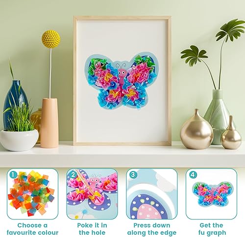 Miniatura 3 de Pintura creativa de rompecabezas, pintura de pinchazo, arte de tela, 10 temas Poke Art DIY Toys, Childhood Infinite Dream pintado a mano, kit de