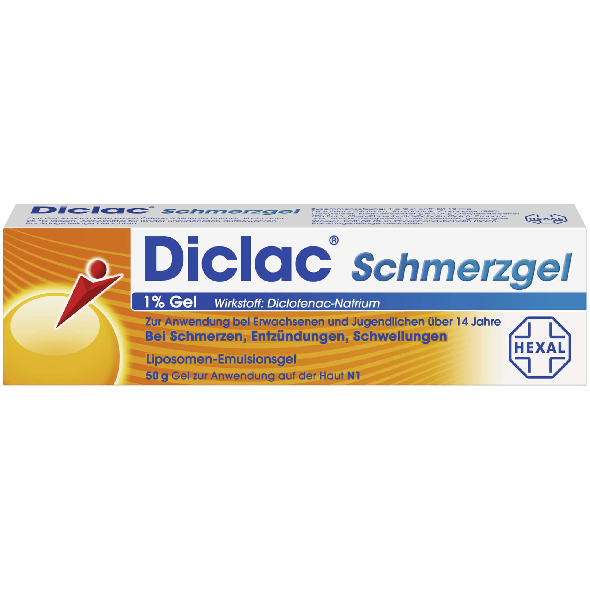 DICLAC Schmerzgel 1% 50 g – apothekenpflichtig