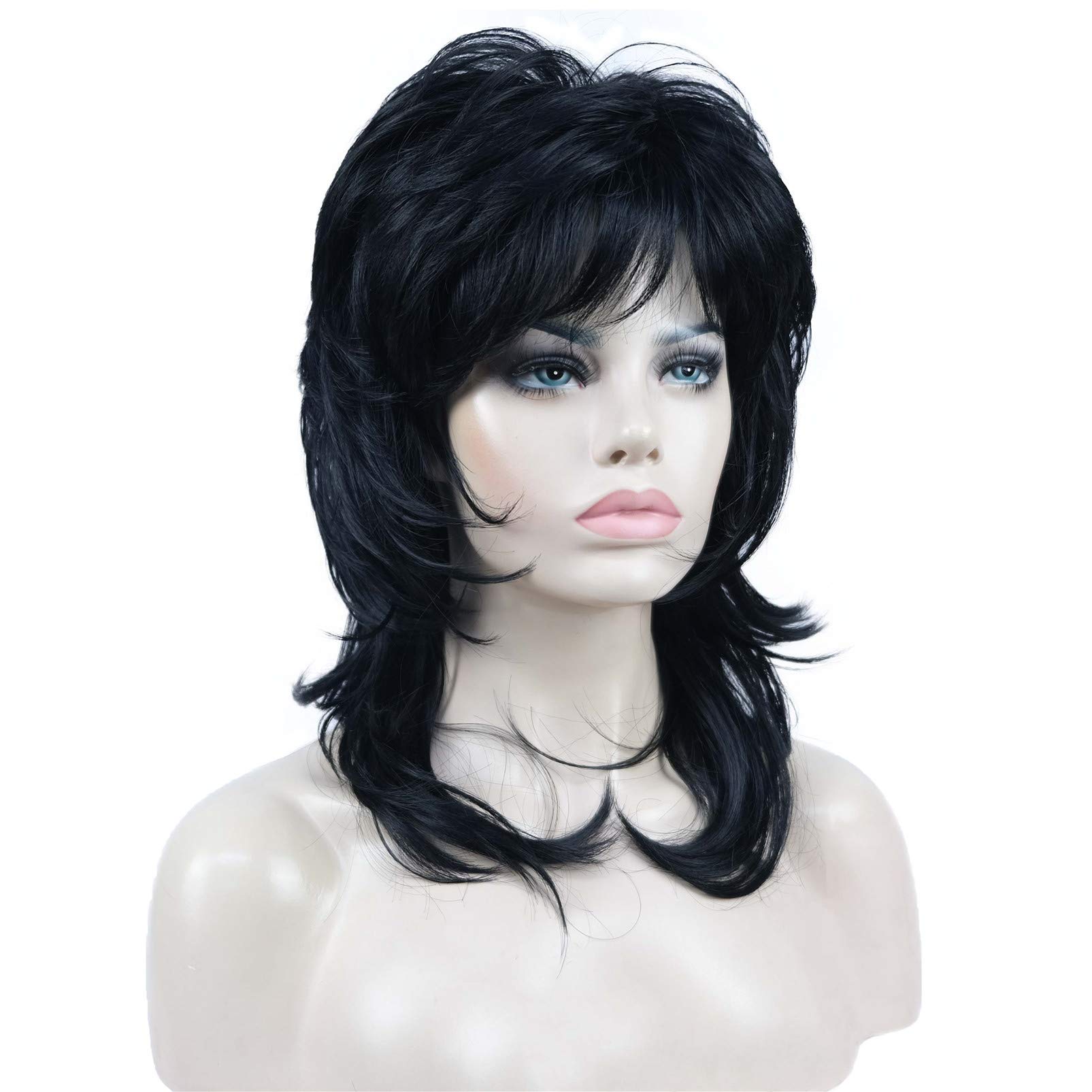 Shoulder Length Synthetic Wig Shaggy Layered with Bangs Heat Resistant Amazon.com : Aimole Shaggy Layered Wig Shoulder Length  main image 2