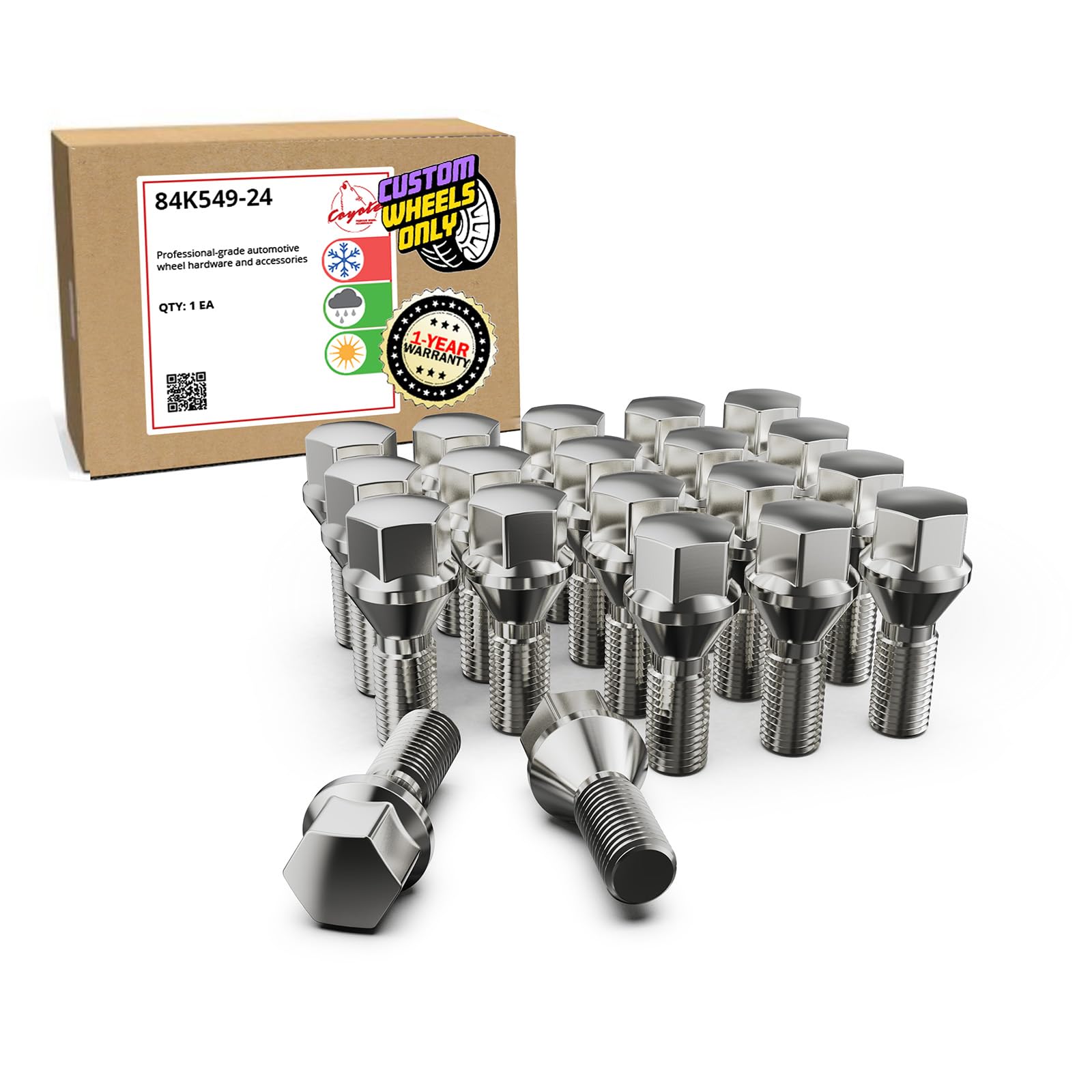 Amazon.com: Wheel Accessories Parts 20 Pcs M12 x 1.25 12x1.25