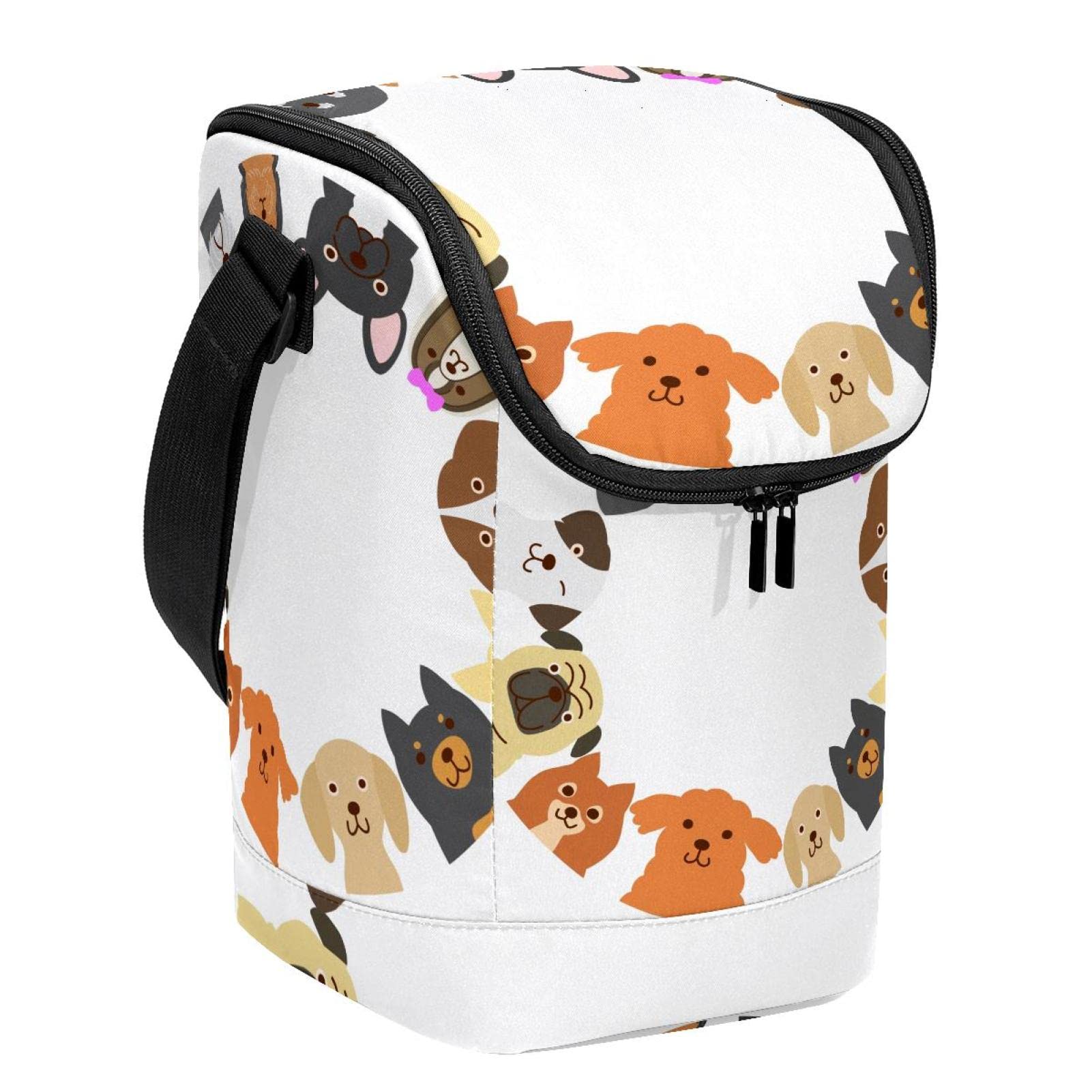 Lonchera grande Animal Clock para llevar recipientes pesados sin dolor de manos en trayectos largos