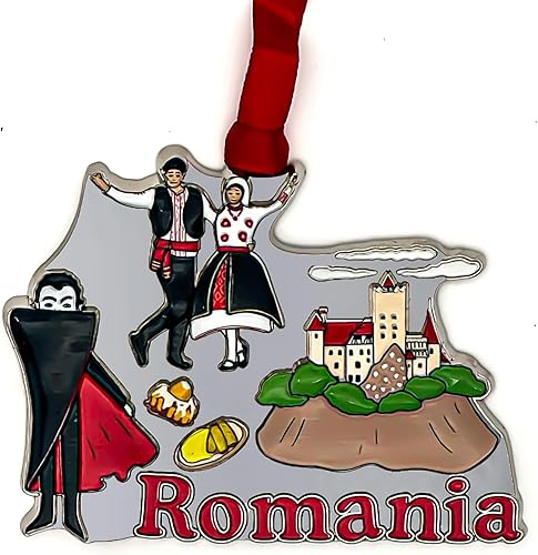 Miniatura 9 de Adorno para árbol de Navidad de Colombia, regalo colombiano, regalo para amantes de Colombia, adorno de metal con símbolos 3D en relieve,