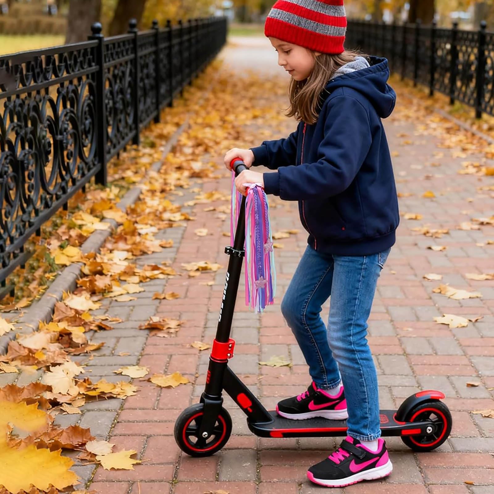 PLATT Frędzle na kierownicę do roweru dziecięcego, 1 para
